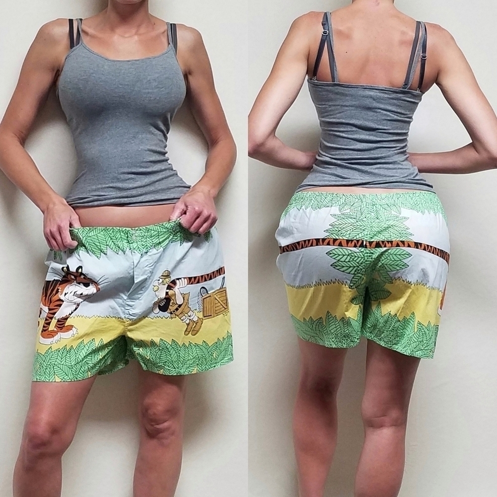 Rare Vintage 1986 Ray Billingsley Cartoonist Tiger Hunter Addiction Boxer Shorts